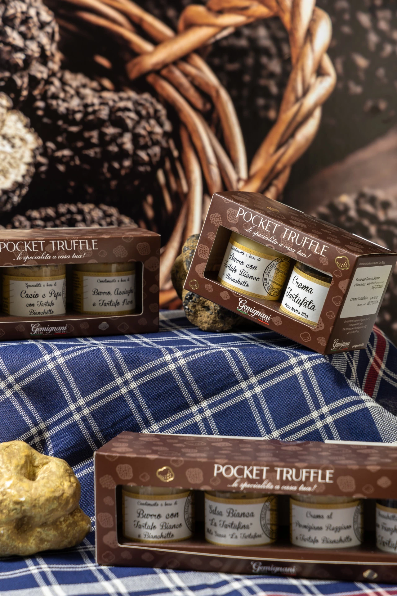 packaged truffle-based food product by gemignani tartufi in san miniato
